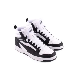 Menino|Criança*PUMA Bota  Rebound V6 Mid PretoBranco