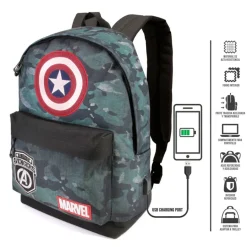 Criança*AVENGERS Mochila KAKI