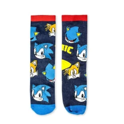 Criança*SONIC Pack 4 Meias Azul