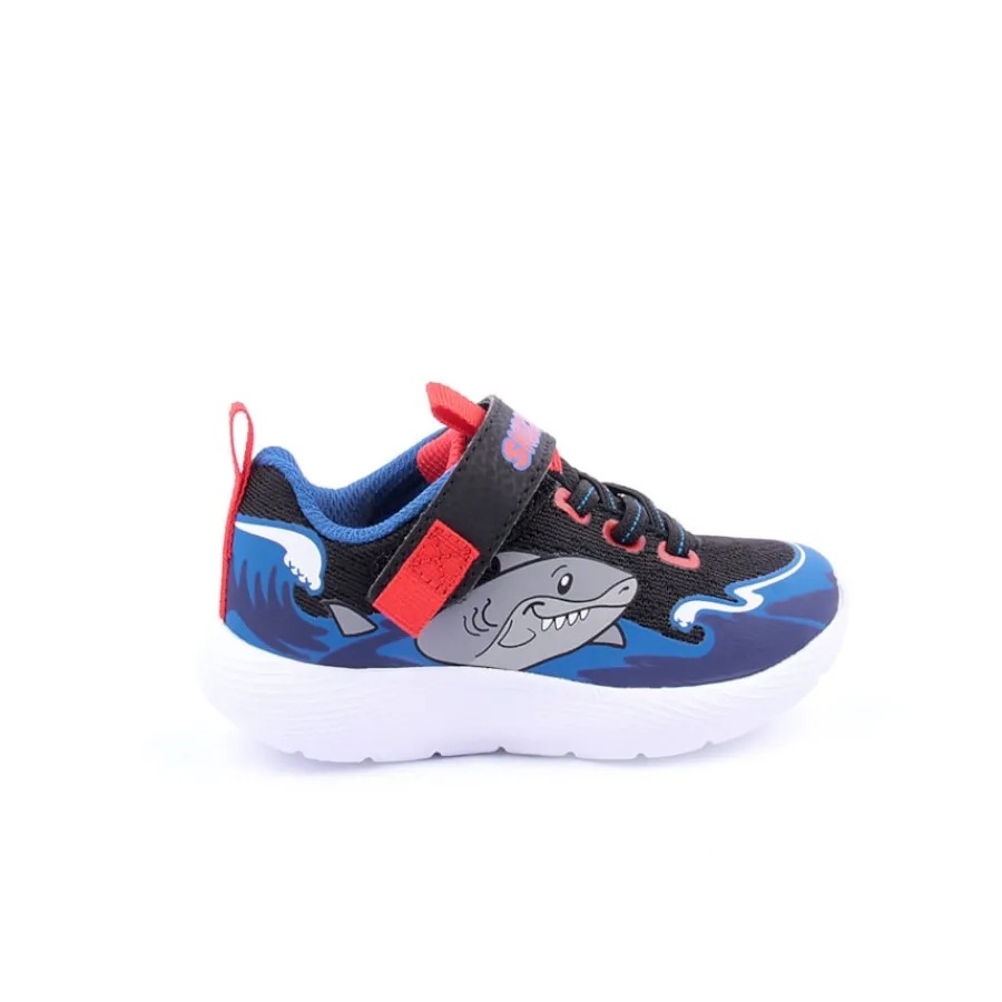 Menino|Criança*SKECHERS Sapatilha DYNA-LITE - SHARK-WAVE Preto