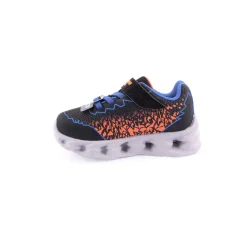 Menino*SKECHERS Sapatilha S Lights: Vortex 2.0 Pr.Laranja
