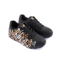 Menina|Criança*SKECHERS Sapatilha Uno Lite - Metallic Love