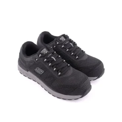 Homem*SKECHERS Sapatilha Work: Bulklin Preto