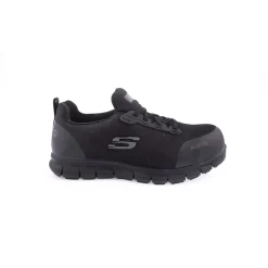 Mulher*SKECHERS Sapatilha Work: Sure Track Preto